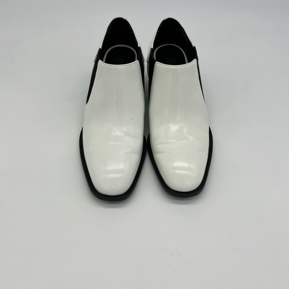 Alexander Wang Kori White Chelsea Leather Cutout Heel Chelsea Ankle Boots Size 6 - Picture 4 of 16